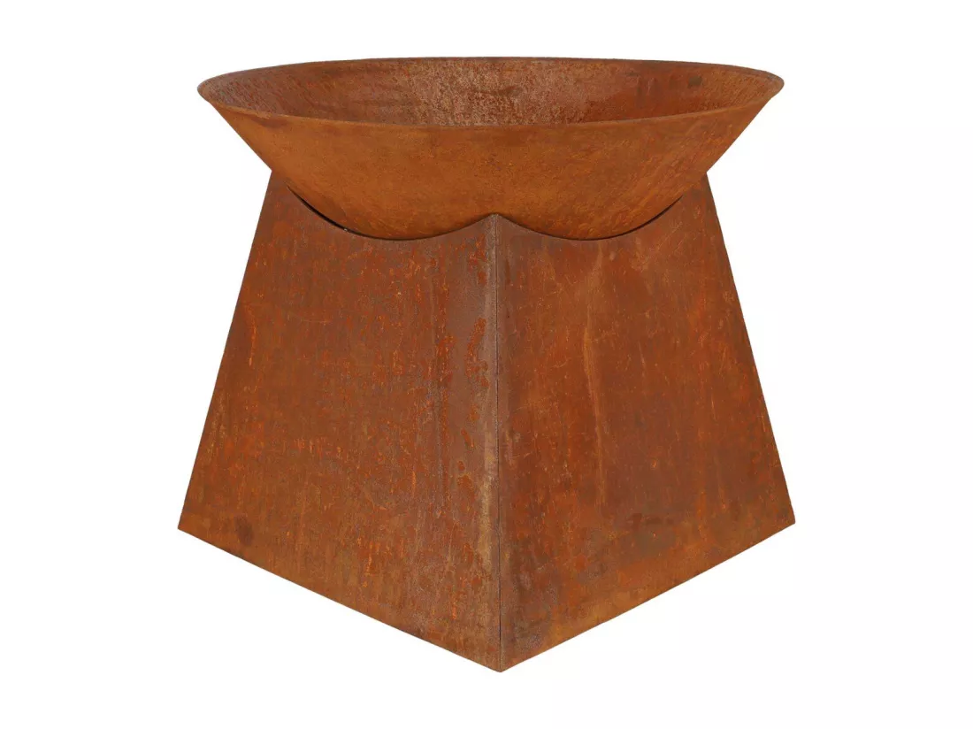 Vasque porte bûches en métal 60 cm