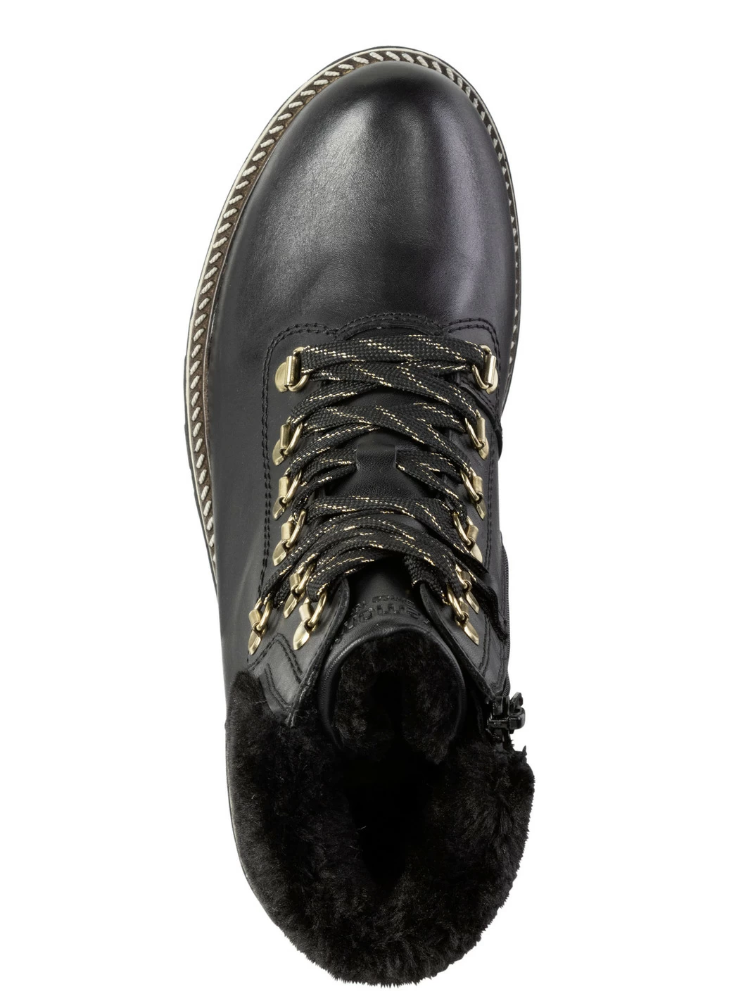 Remonte Schnür-Stiefelette mit Plüschkragen