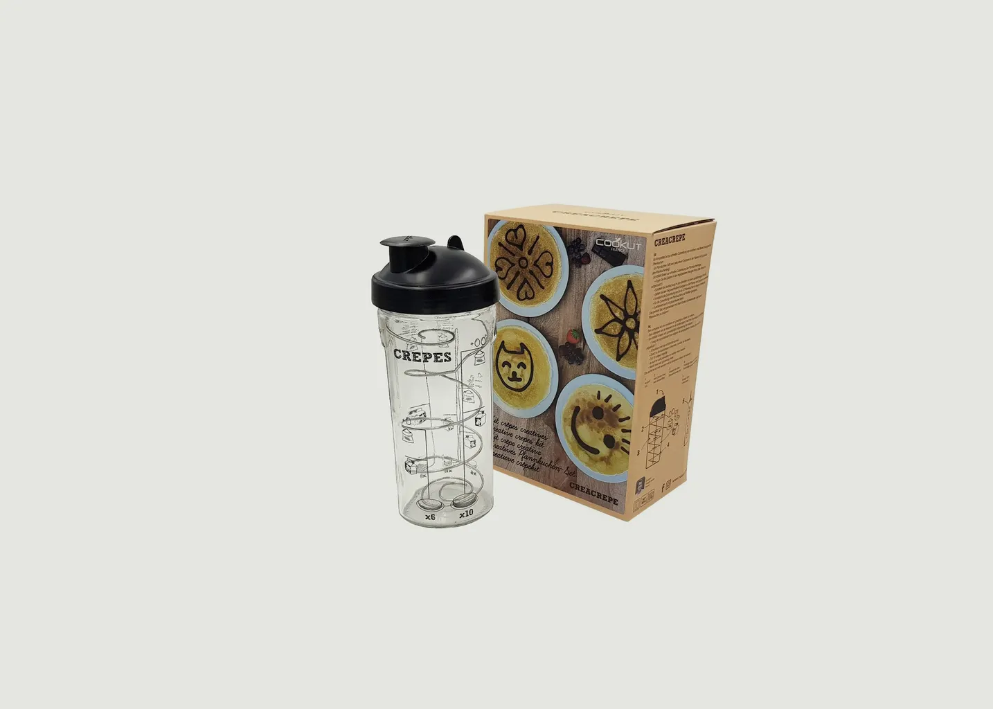 Shaker à Crêpes et Pancakes 80cl Cookut