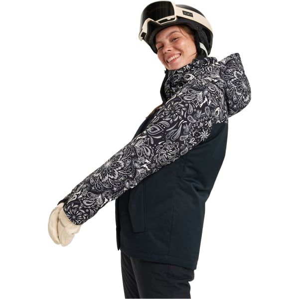 Veste de ski ROXY JETTY BLOCK JK TRUE BLACK BANDANAS