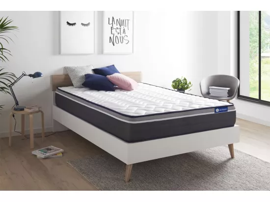 ACTISOM Matelas 160x200 Latex+Mémoire de forme Maxi épaisseur 7zones de confort