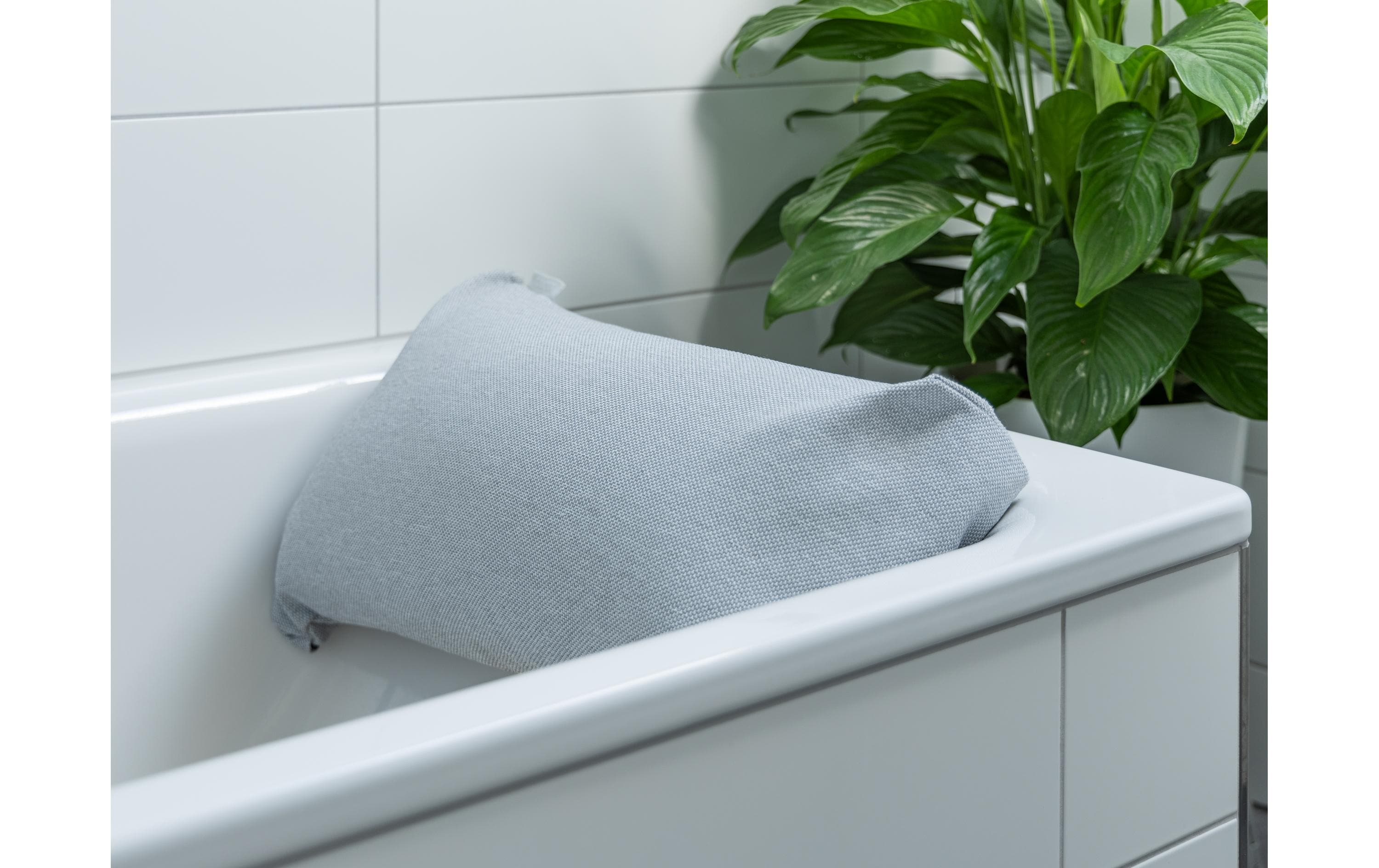Badekissen 30 x 60 x 20 cm, GrauBadewannenkissen