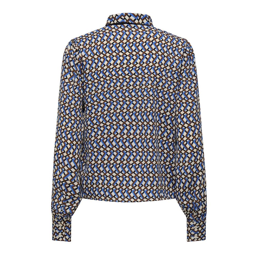 JDY Blouse Beige/Noir/Bleu Imprimé Femme JDY Life Boey