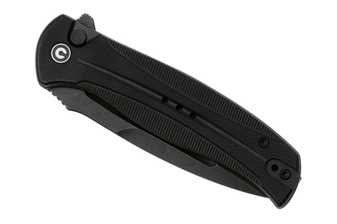 Civivi Incindie C23053-1 Black Stonewashed 14C28N, Black G10 zakmes