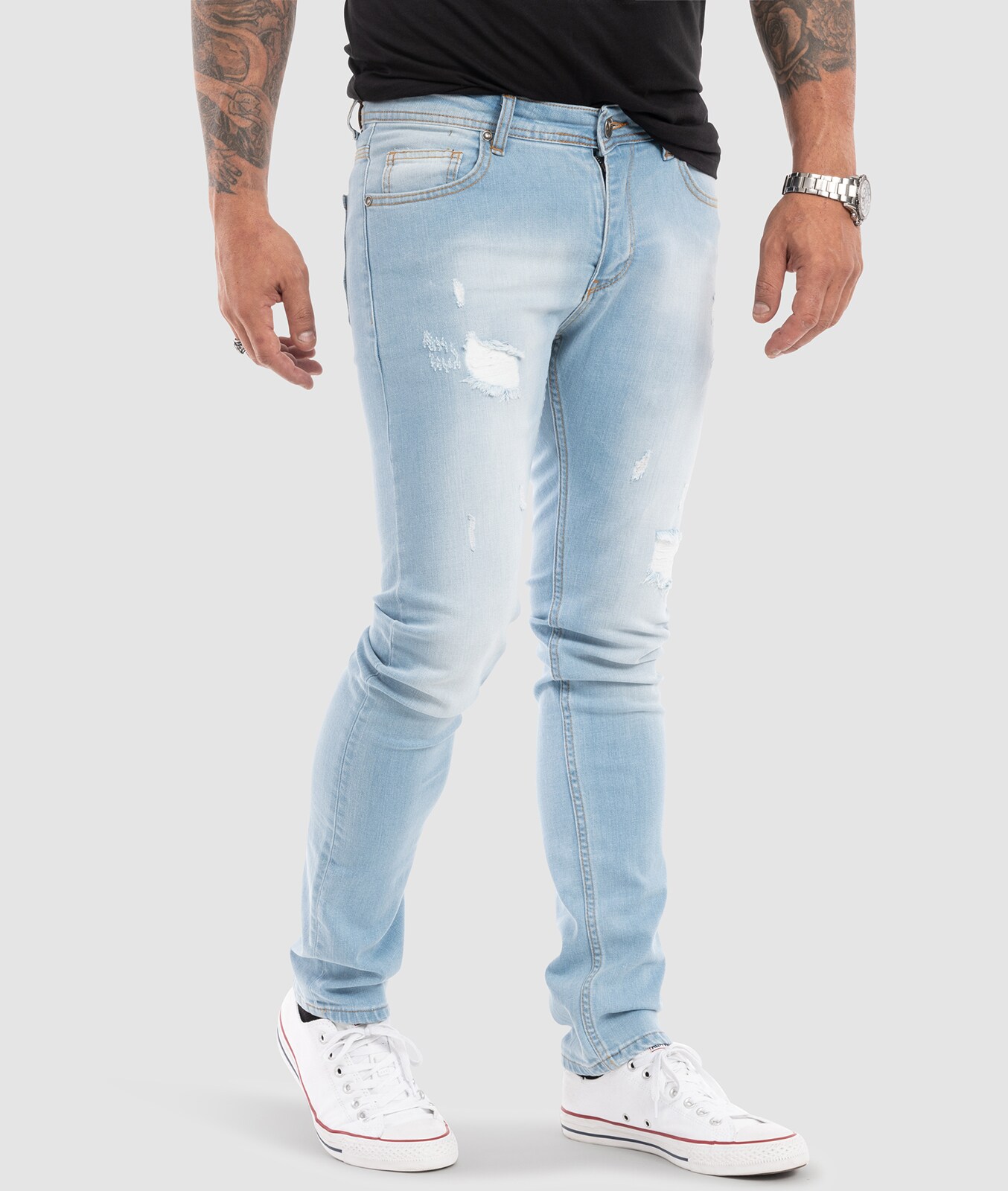 Rock Creek Jeans Slim Fit Hellblau