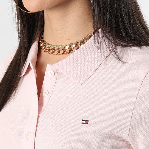 Polo Manches Courtes Femme 1985 Slim Pique 7823 Rose