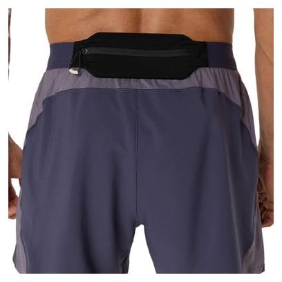 Short Asics Road 5in Violet Homme