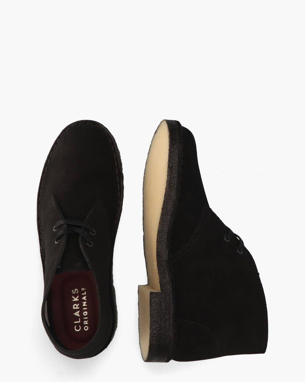 Clarks Originals Desert Boot Zwart Dames Veterboots