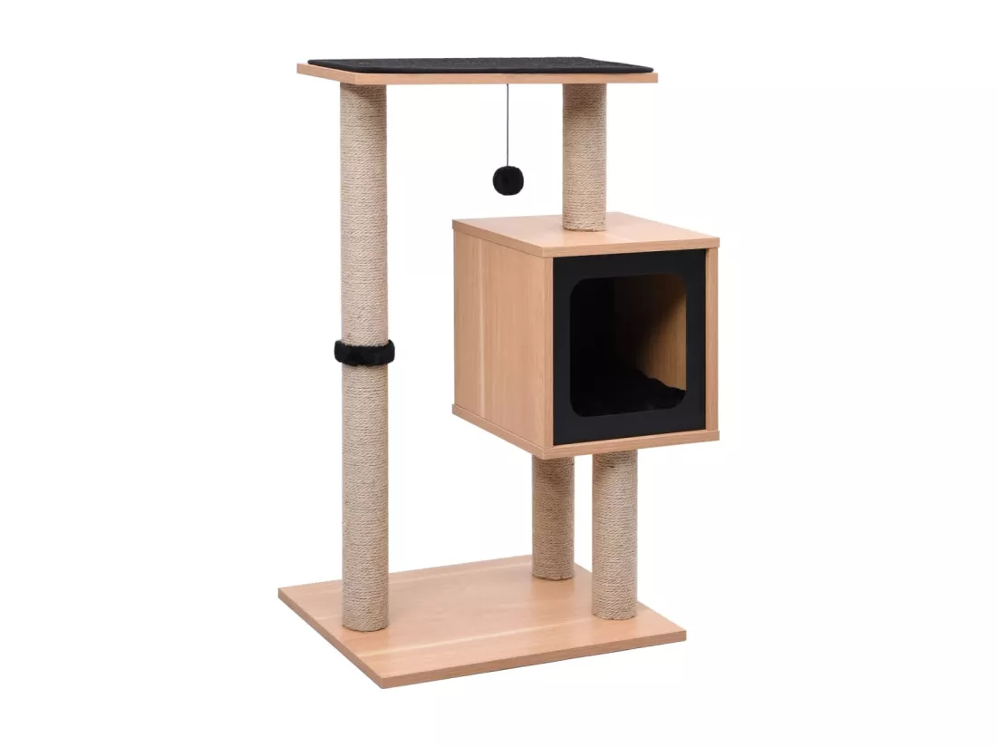 Arbre à chat avec tapis à gratter en sisal 82 cm