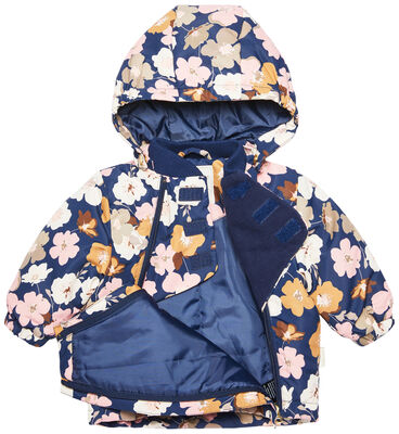 Petite Chérie Atelier Lola Jakke, Navy Big Flower