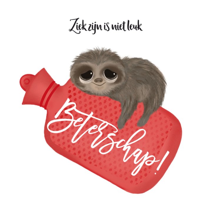 Tsjip | Beterschapskaart | Ziek zijn is niet leuk