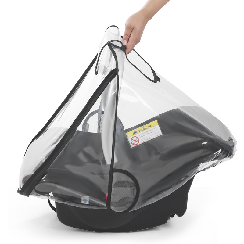 (55x60cm) Baby Schale Regenschutz Maxi-Cosi Überzug Universal Kindersitz Schutz Baby-Safe Autositz Abdeckung - Transparent
