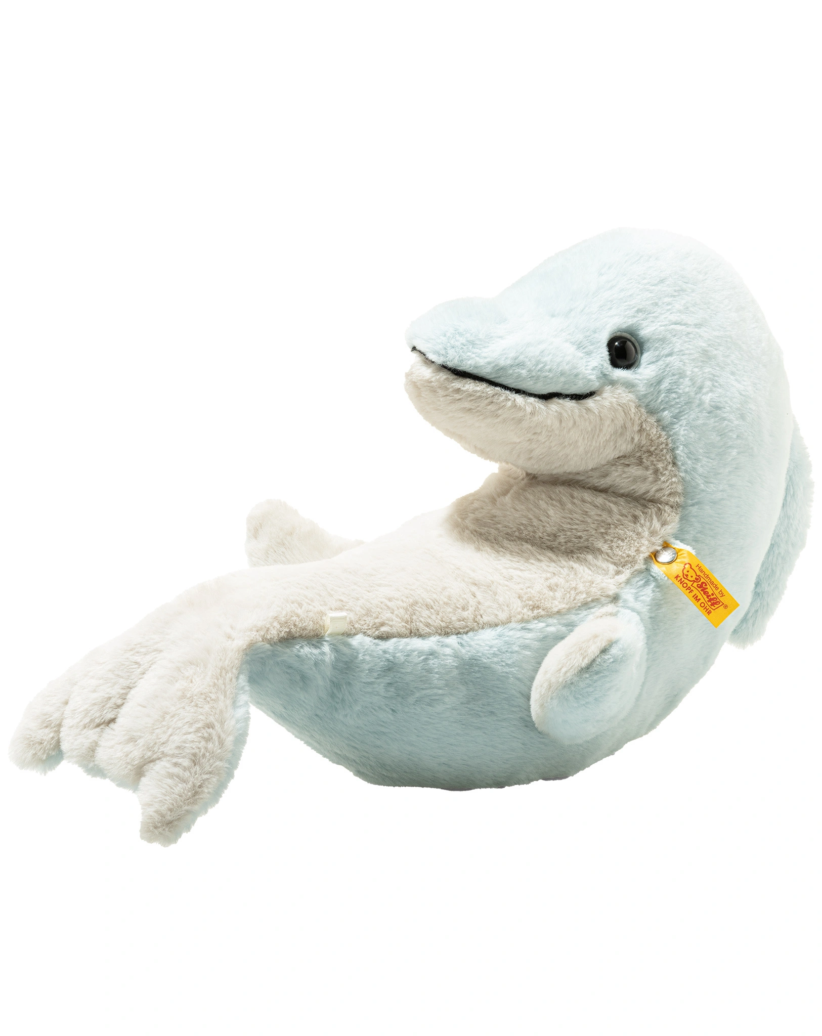 Kuscheltier DELFIN DENNY (32cm) in eisblau/grau