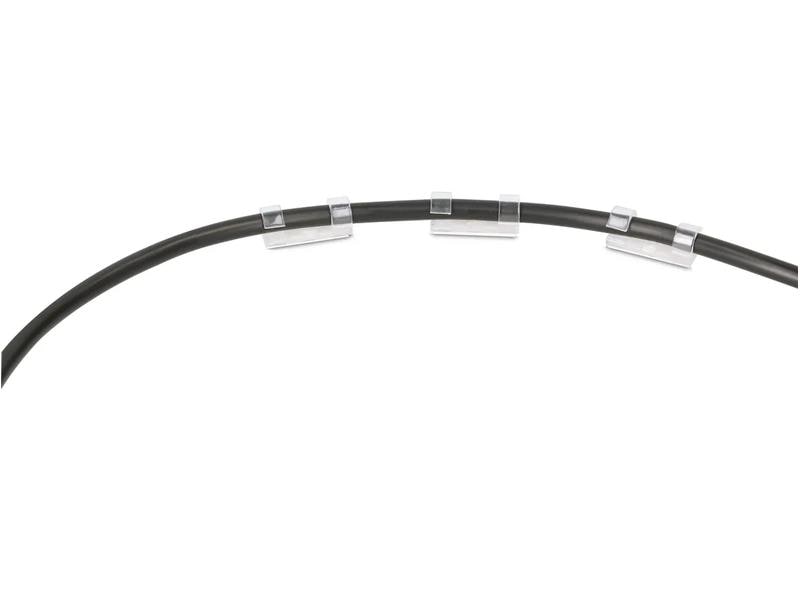 Max Hauri Kabel-Clip Set 8 mm, transparent, 18 Stück Kabelclips-Set 8 mm transparent