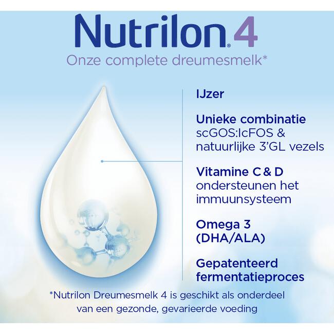 Nutrilon 4 Dreumesmelk Flesvoeding Vanaf 1 Jaar 800 GR