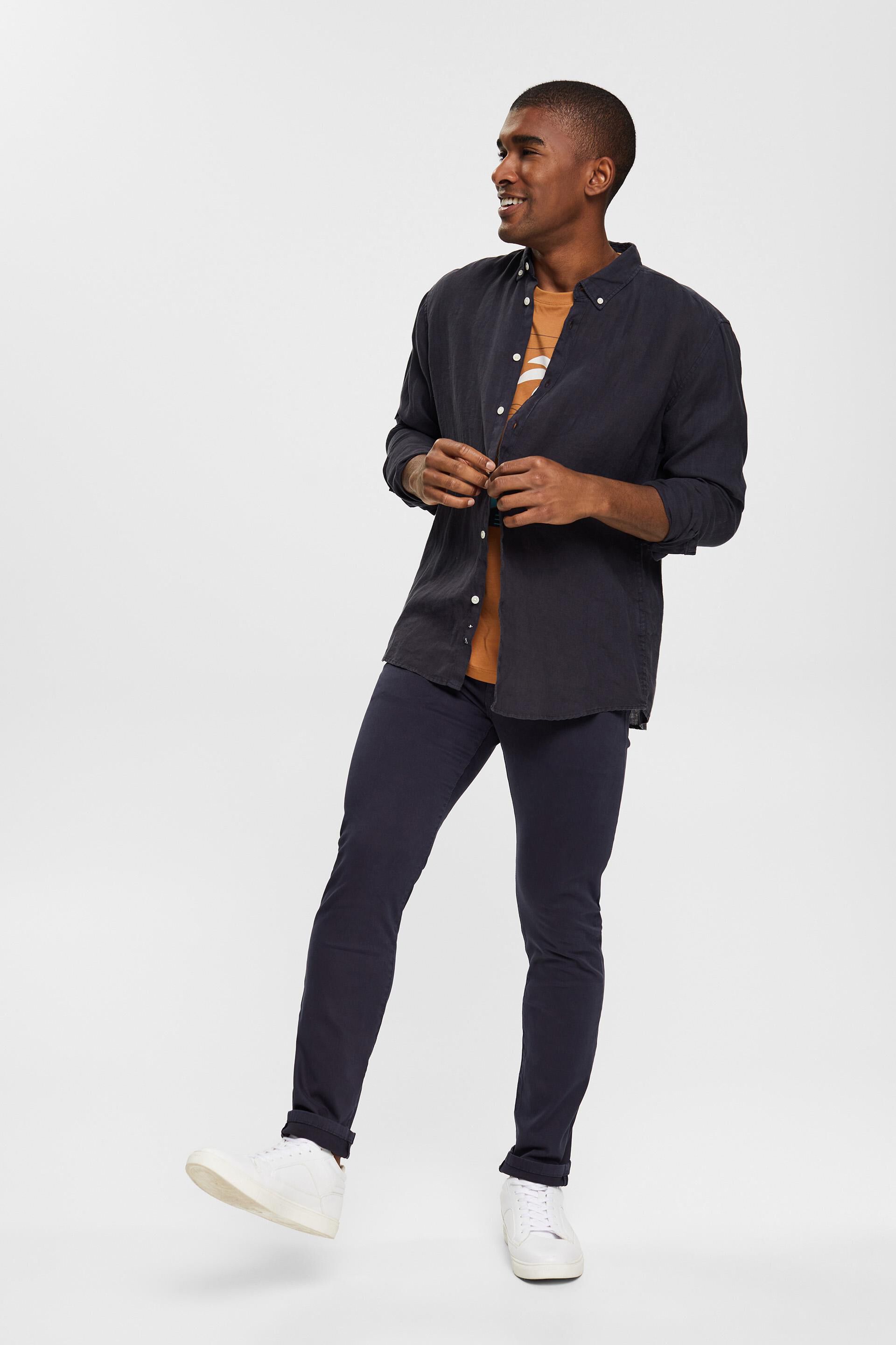 Pantalon de coupe Slim Fit, coton biologique
