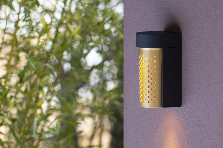 Lucide Kiran wandlamp LED buiten IP65 messing
