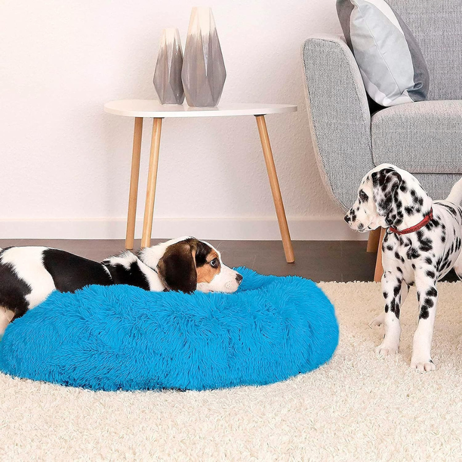 Cama para cães de porte médio e pequeno EL ÁTICO PETS. Almofada resistente e lavável. Ideal para gatos de pelo comprido e outros animais de estimação de porte médio, 70 x 70 cm.