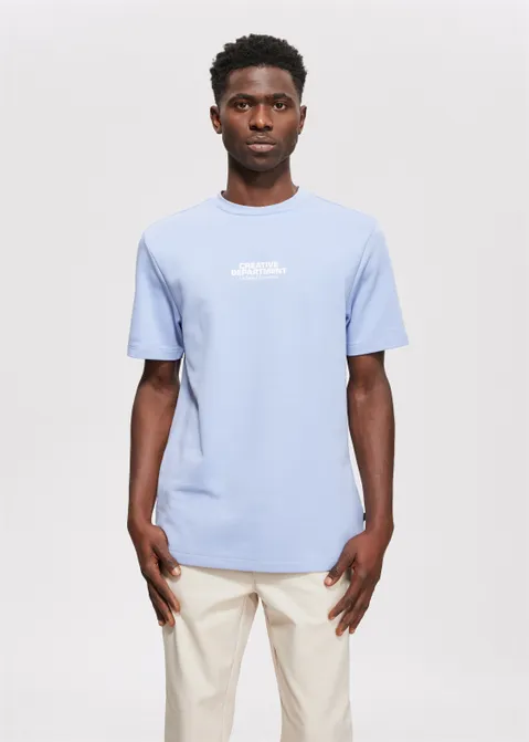 T-shirt met print worldwide paars (LAV)