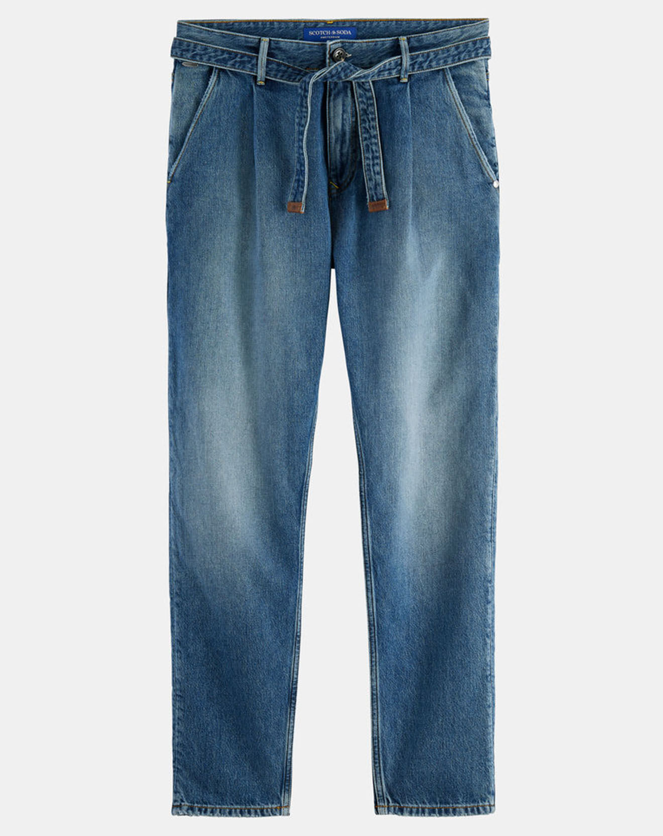 Scotch & Soda Jean Regular Fit Spin Chino bleu moyen
