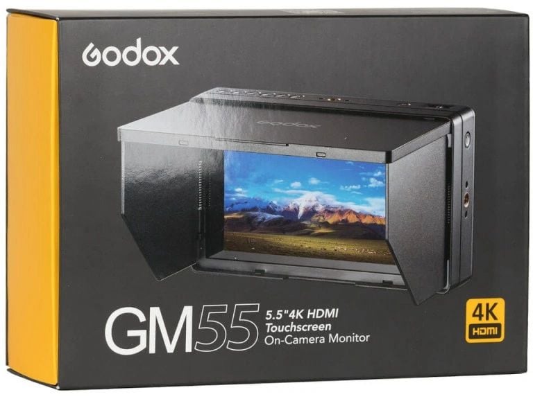 Godox Monitor GM55 4K HDMI Touchscreen Kameramonitor (5.5 Zoll, IPS)