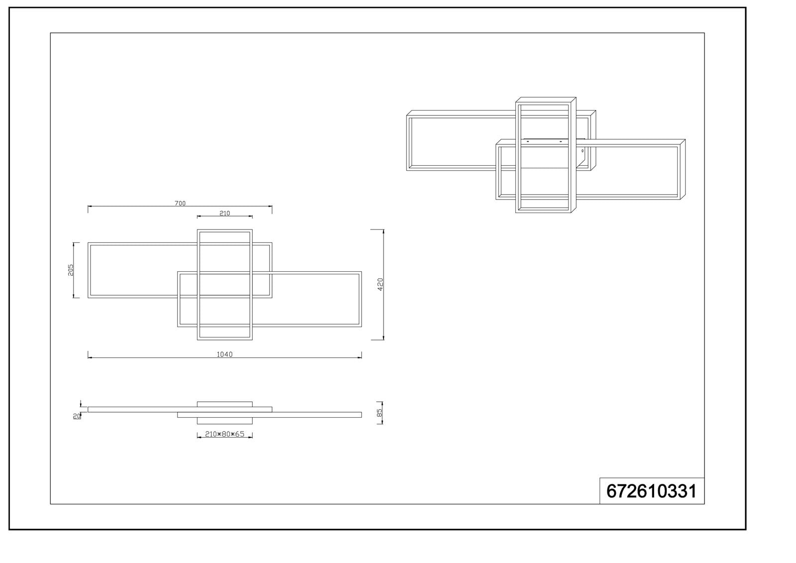 TRIO LED Deckenlampe X-TUCSON weiß