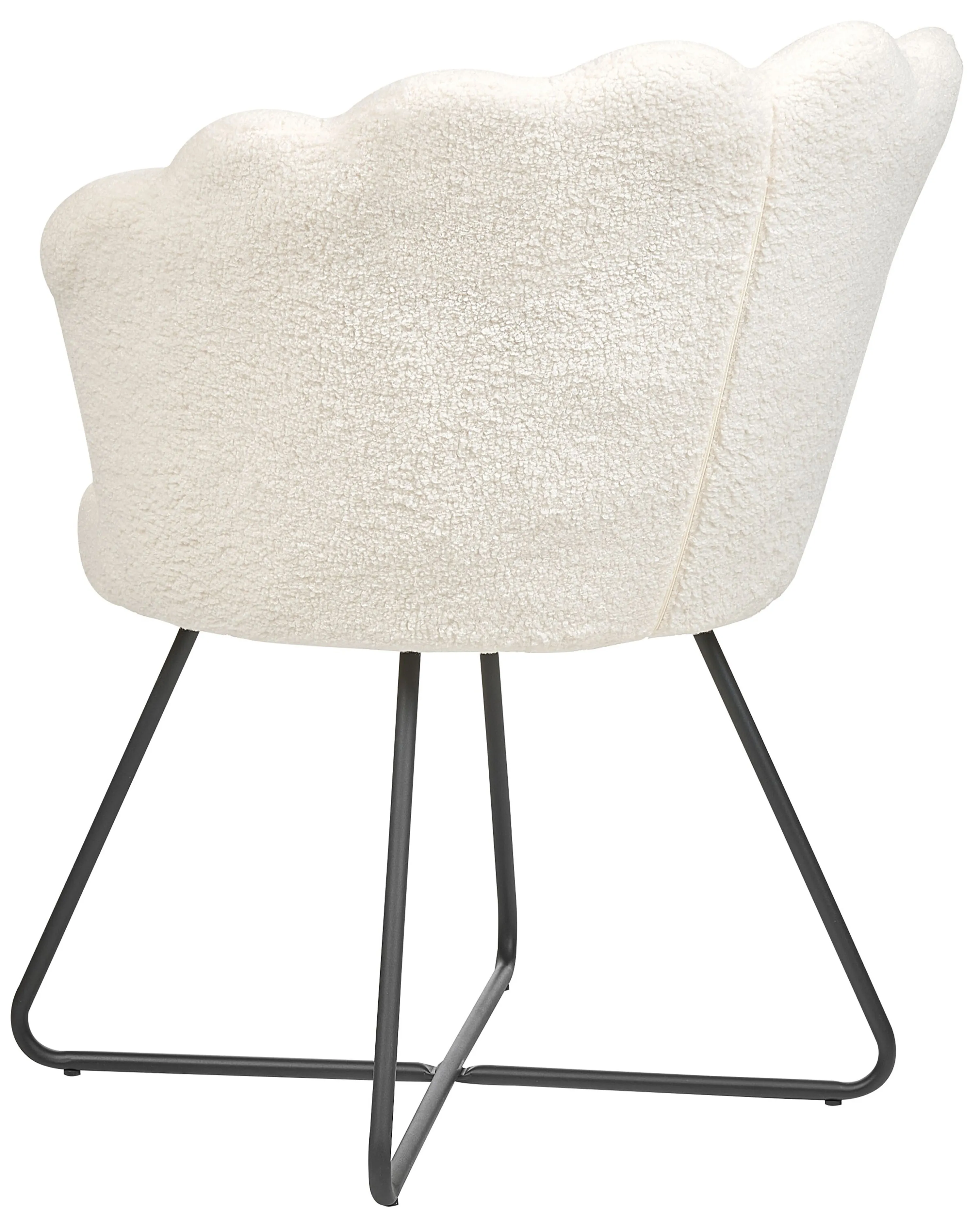 Fauteuil LOVELOCK Bouclé Wit