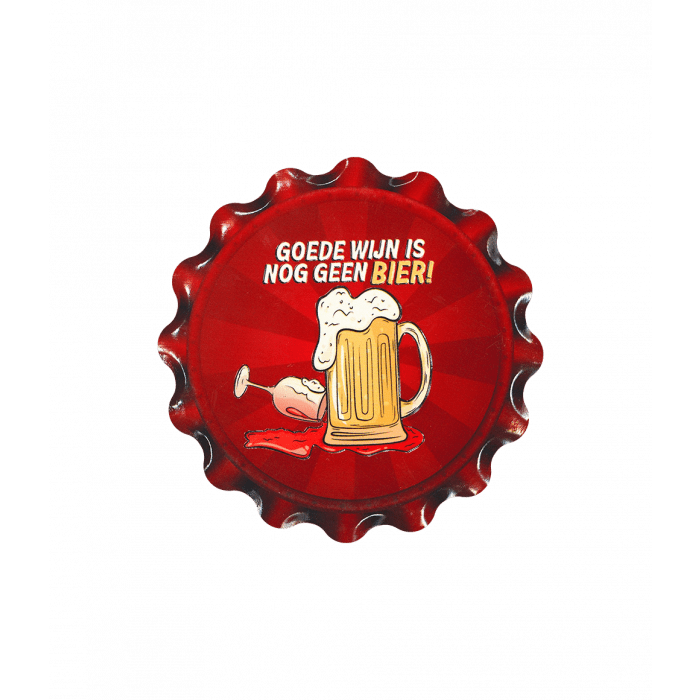 Rood Onderzetters Goede Wijn 11cm
