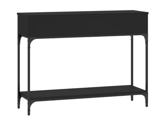 Table console noir 100x30,5x75 cm bois d'ingénierie