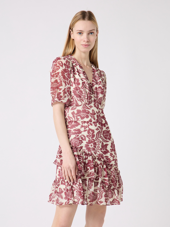 Robe courte imprimée