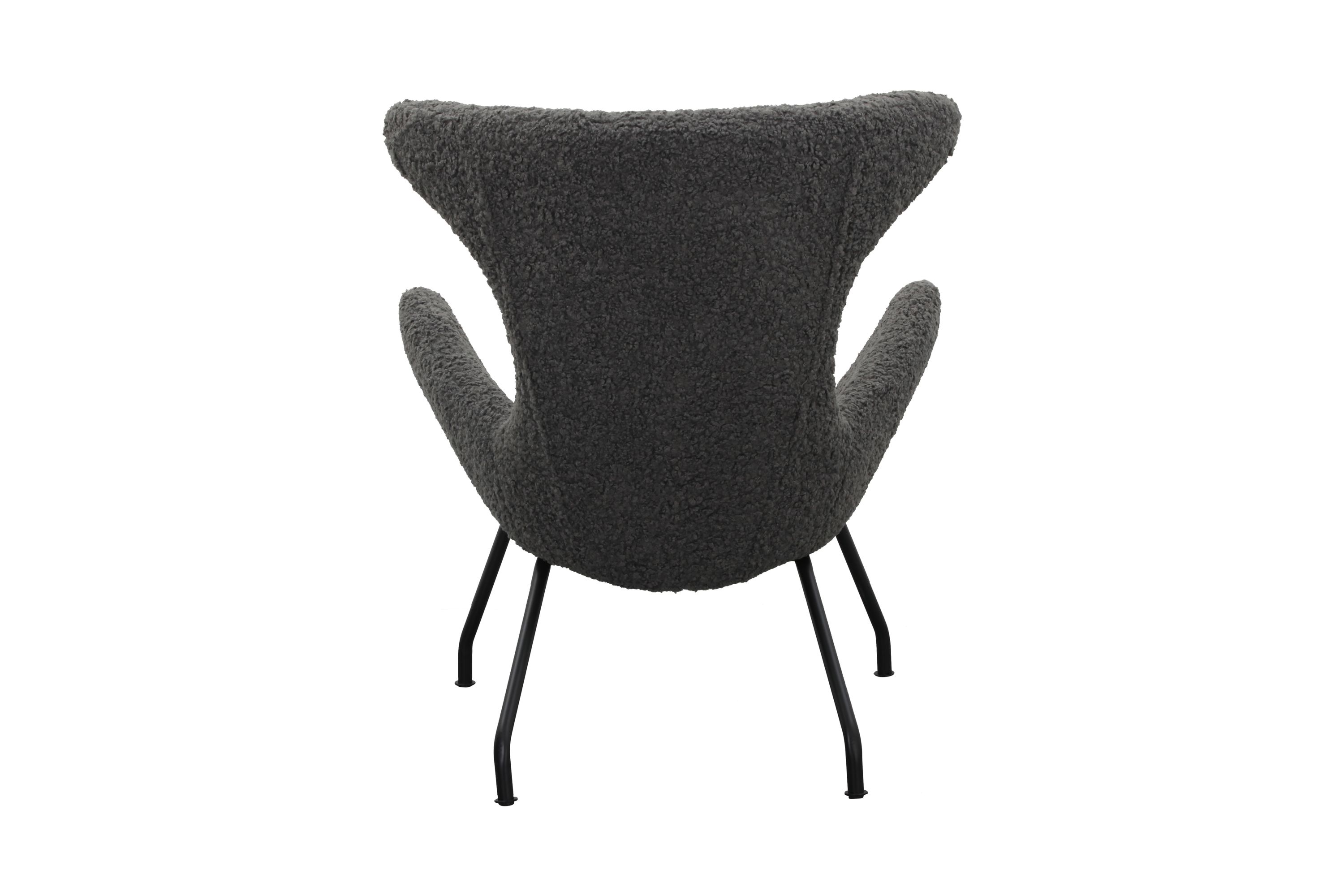 Relaxsessel Teddyfell grau Relaxsessel Polstersessel Ohrensessel Loungesessel