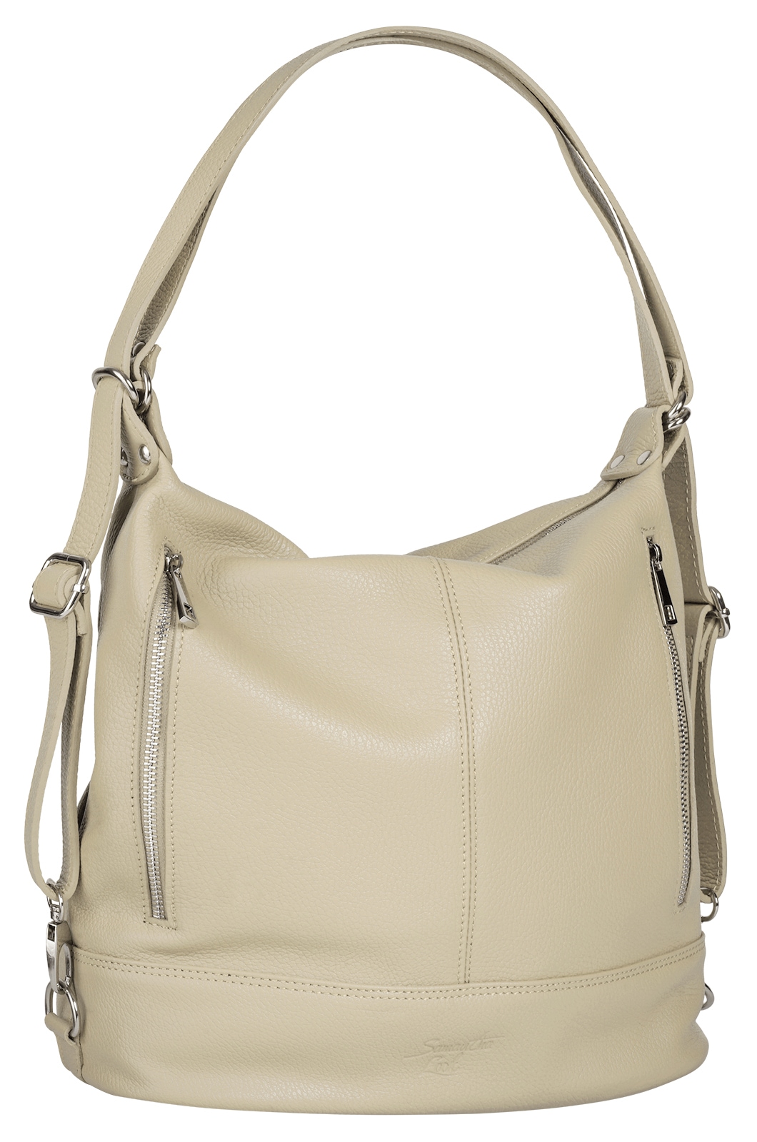 Samantha Look Cityrucksack echt Leder, Made in Italy