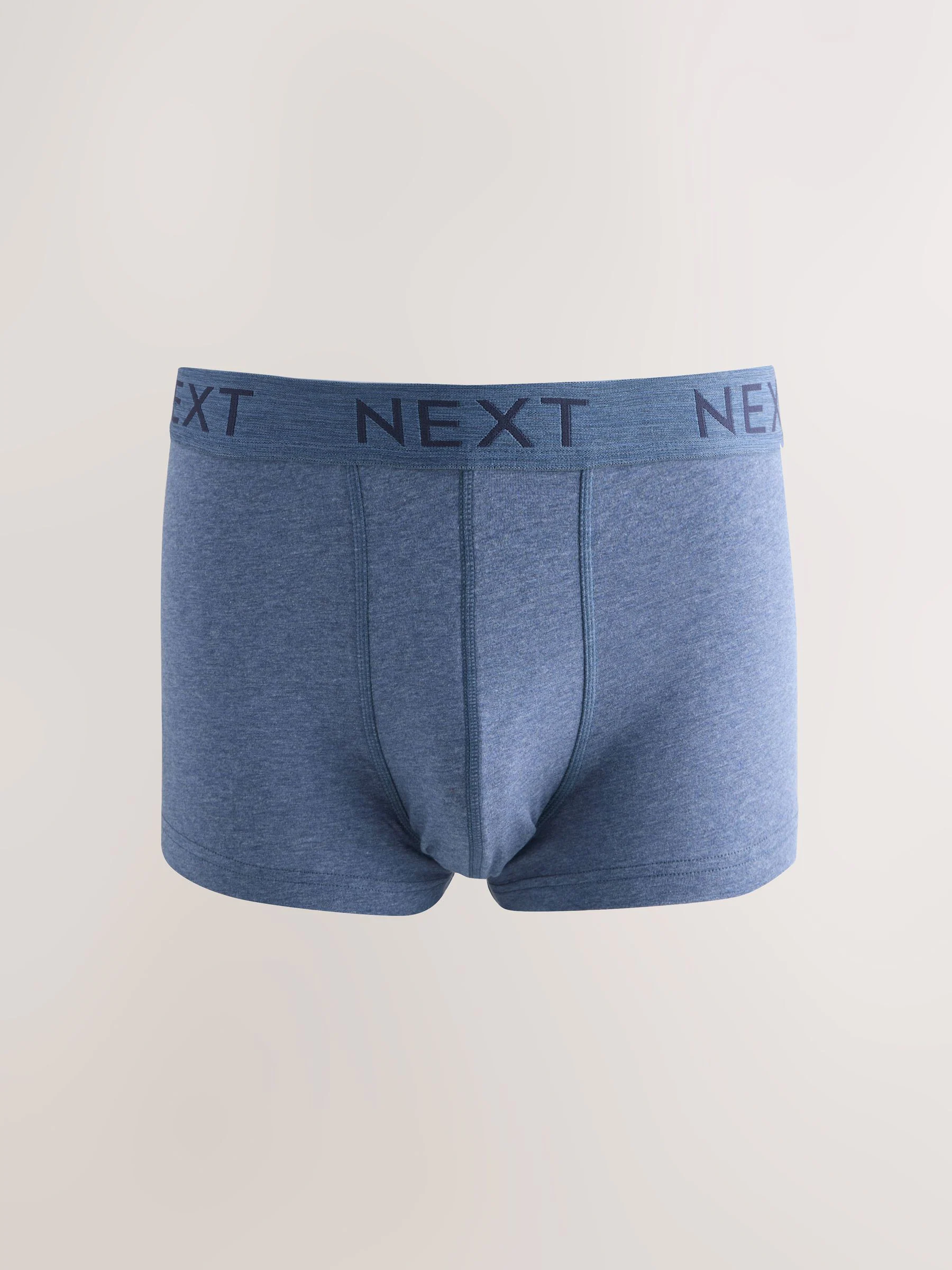 Gemêleerd blauw/grijs - Hipster boxers van katoenrijke mix