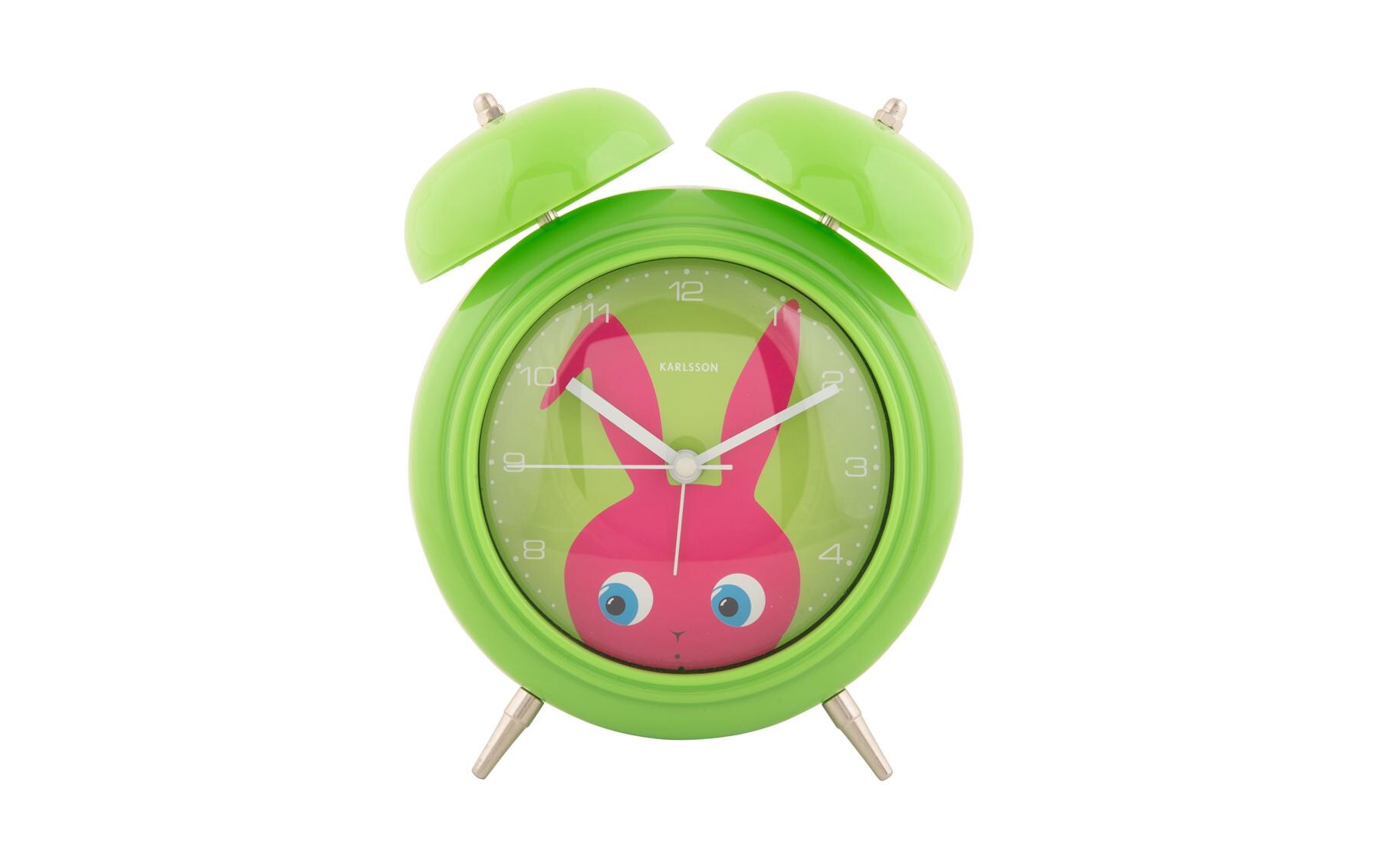 Wecker Hase DunkelgrünKinder Analog-Wecker