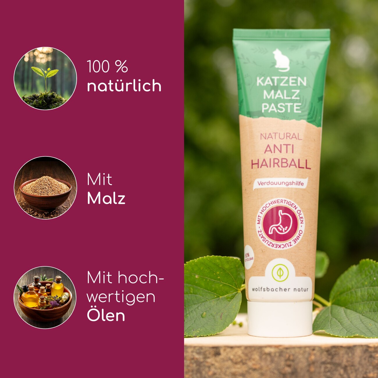 Wolfsbacher Natur Anti-Haarball Paste
