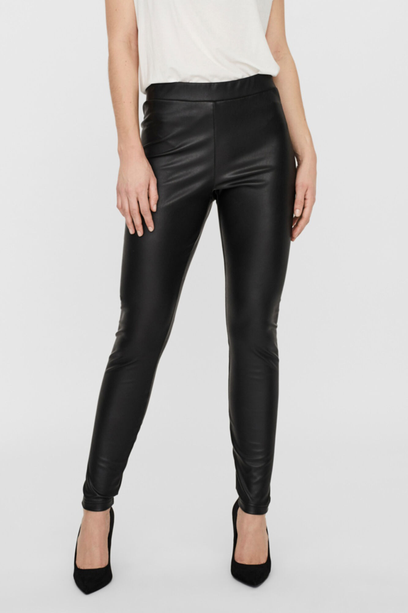 Legging de pele sintética - Preta