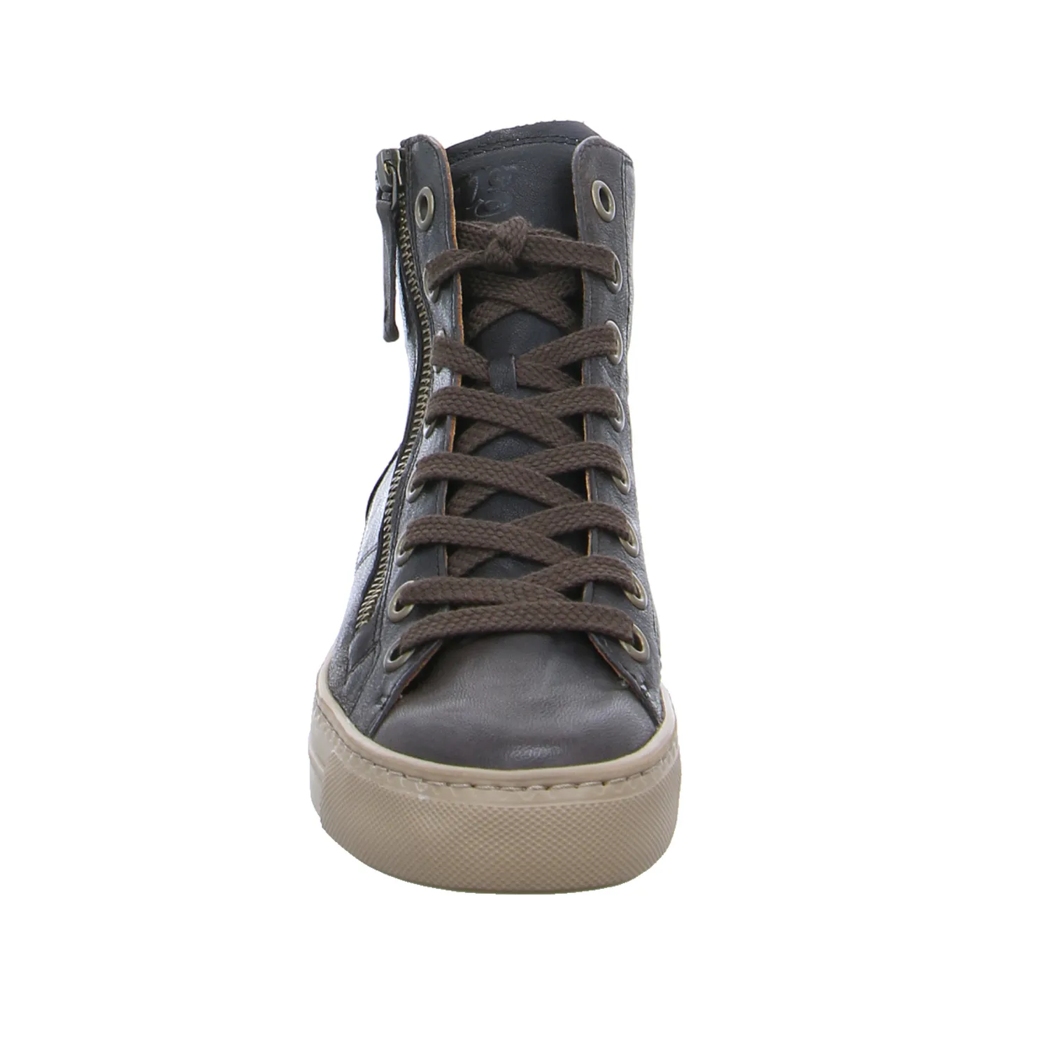 PAUL GREEN Mid Cut Sneaker Braun Leder