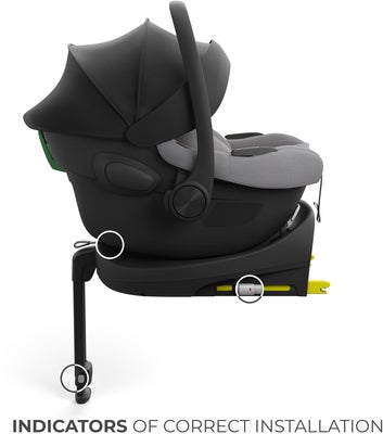 Kinderkraft I-LITE Babybilstol inkl. ENDURA SAFE FX Base, Grey