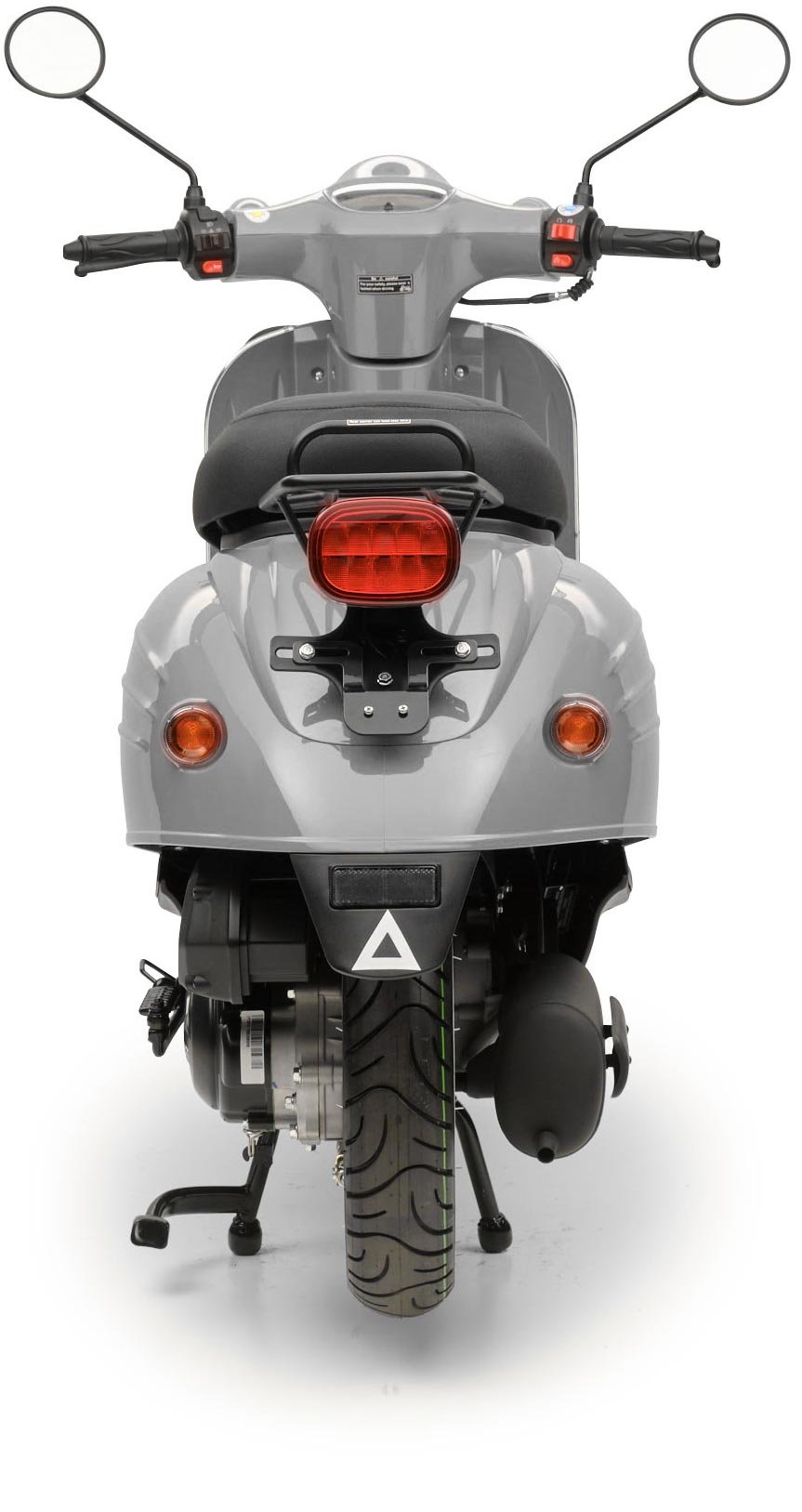 Motorroller Retro Luna Grau 50ccm 45 kmh Moped Scooter