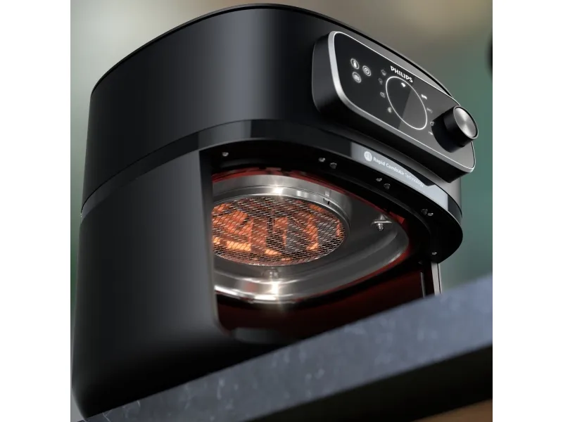 Philips 7000 Series HD9876 - Varmluftsrister - 8.3 liter - 2.2 kW - sort