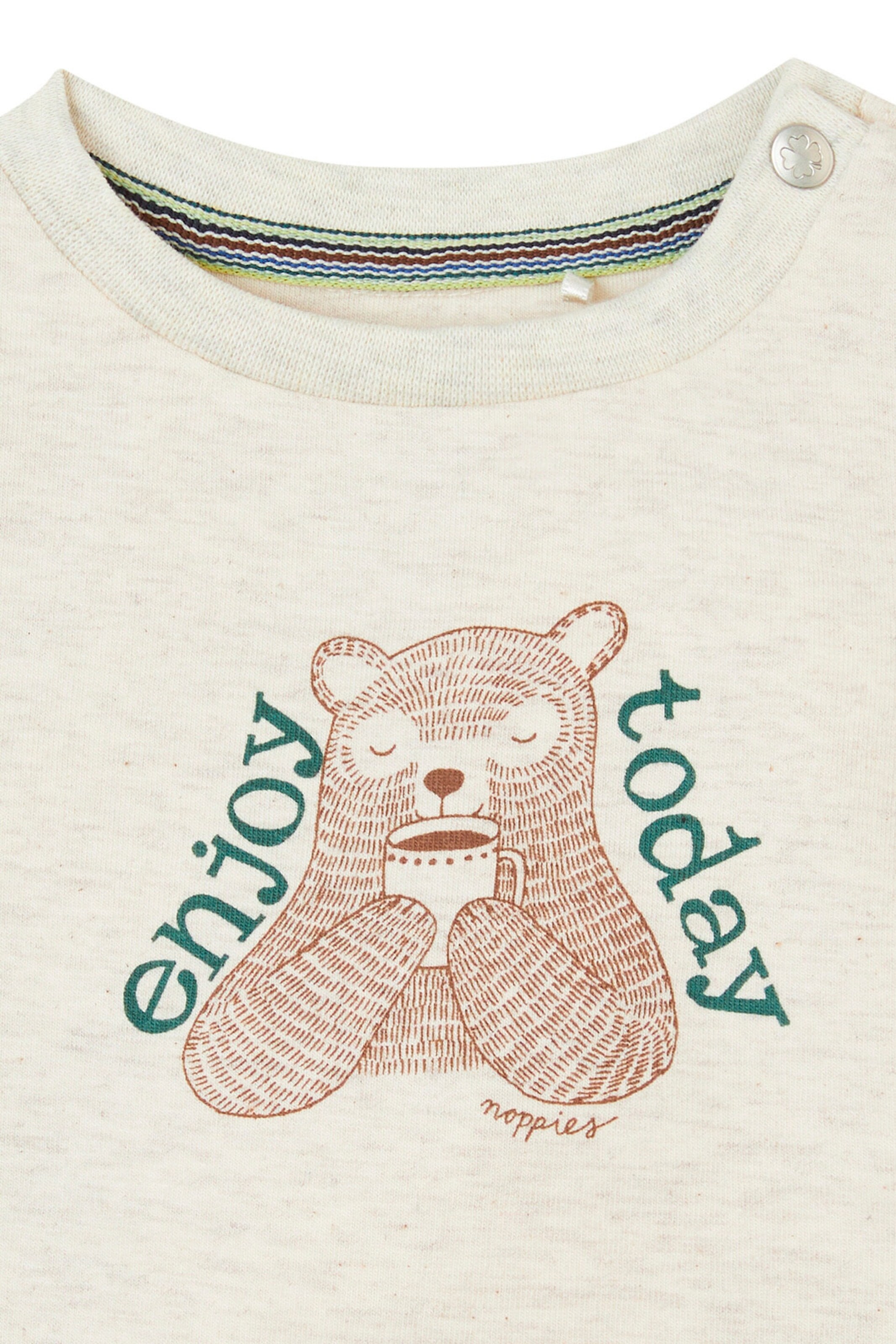 Noppies Baby Langarmshirt Gemenos Oatmeal
