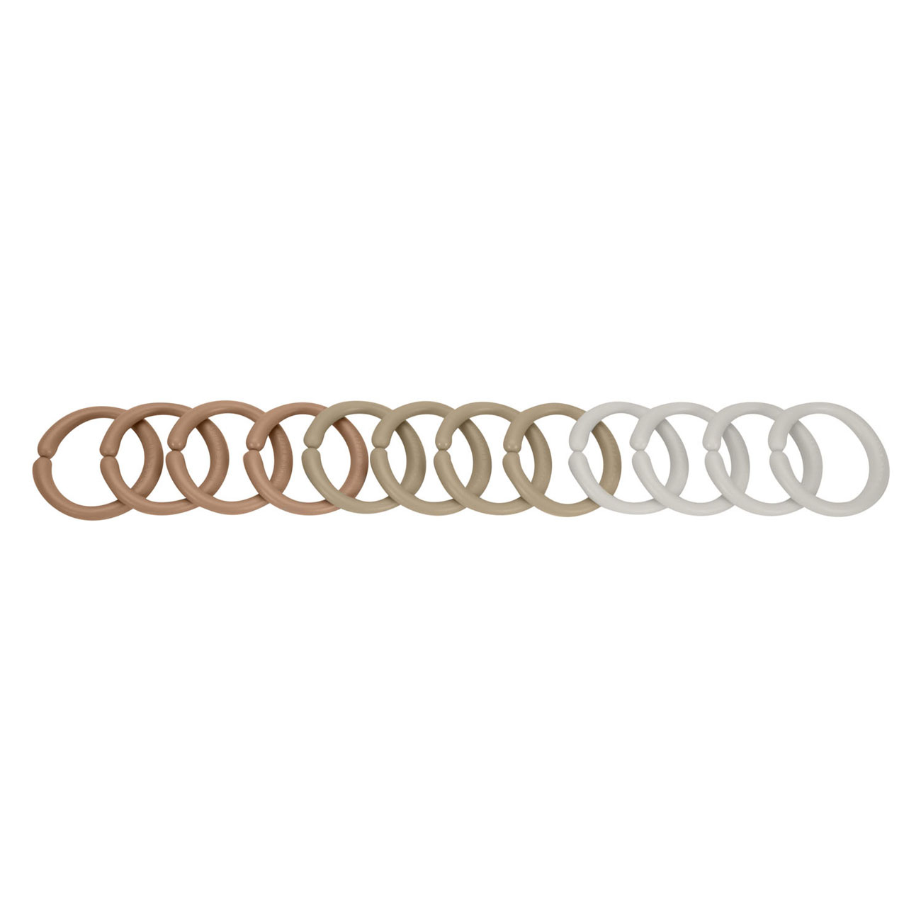Little Dutch Little Loops Speelgoedringen Beige, 12dlg.