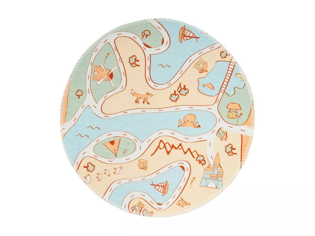 Tapis Rond Enfant Imprimé 