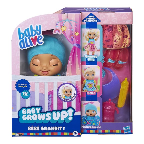 Poupée Baby Alive grandit