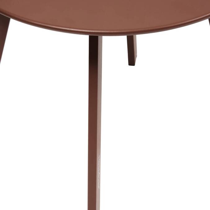 Table d'appoint de jardin ronde SAONA Acajou