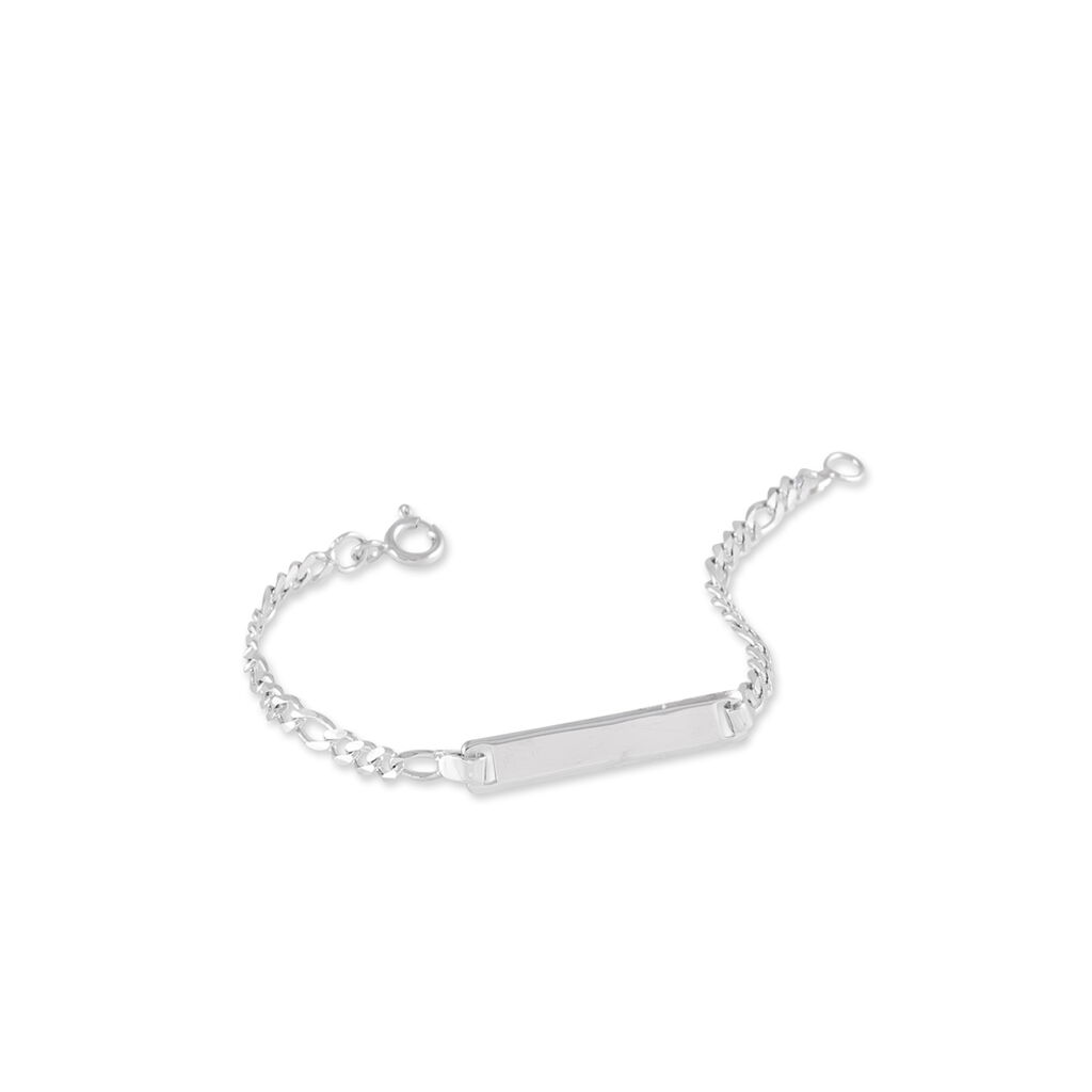 Bracelet Identité Vivian Argent Blanc