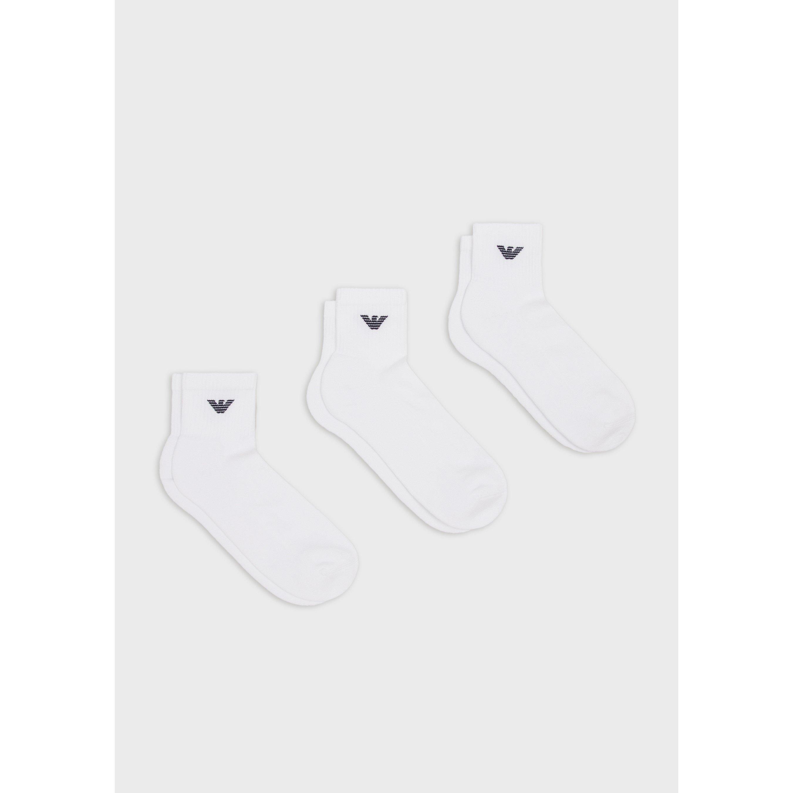 Emporio Armani 3 Pack Short Ankle Socks