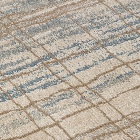 Vloerkleed Vintage Coastal - Crème/Blauw