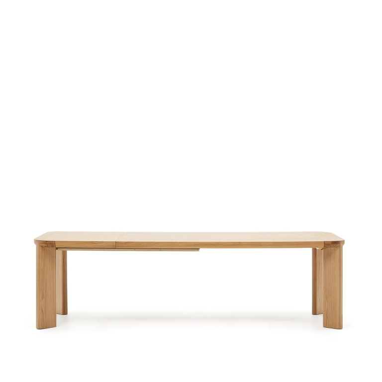 Kave Home Jondal uitschuifbare tafel 200/280x100 eiken