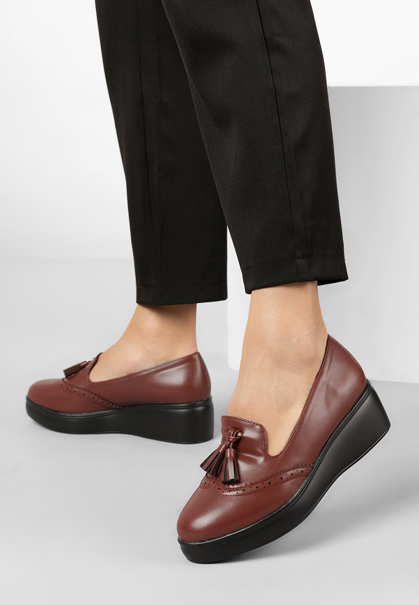 Chaussures casual à plateforme bordeaux Olbia